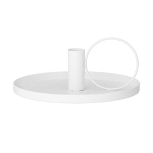 Ø19cm Candle Holder In White Colour