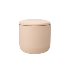 Ø12cm Jar With Lid In Brown And Blue Colour