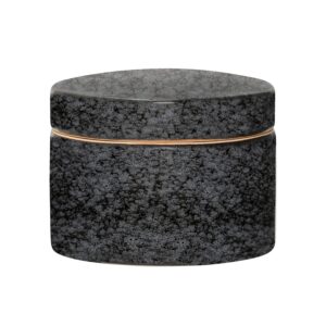 Ø15cm Jar With Lid In Black Colour