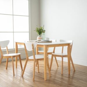 1+4 Charmant Dining Table With Naida Dining Chair