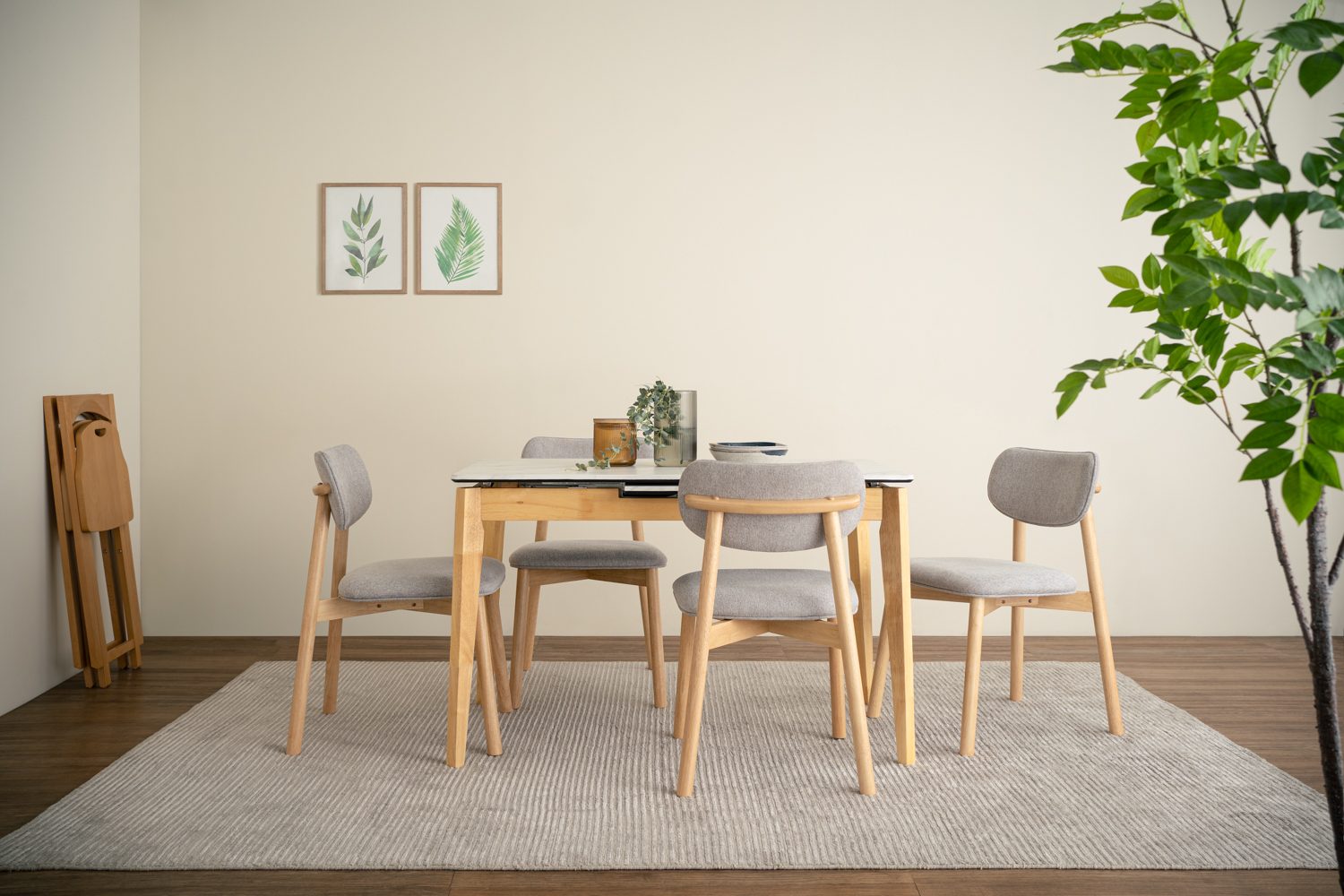 K14089 1+4 Folto Dining Table With Luca Dining Chair