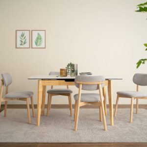 1+4 Folto Dining Table With Luca Dining Chair