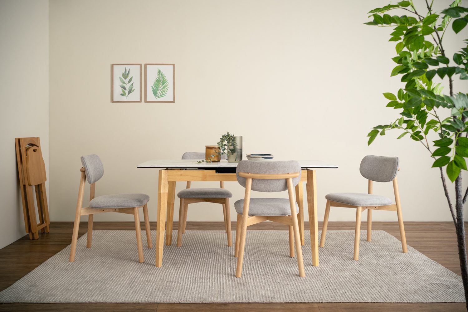 K14089_1 1+4 Folto Dining Table With Luca Dining Chair