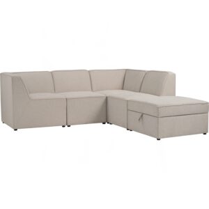 Traverese 4 Seater L Shape Sofa Set