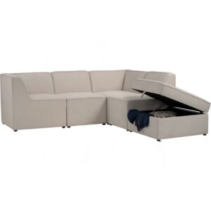 Traverese 4 Seater L Shape Sofa Set