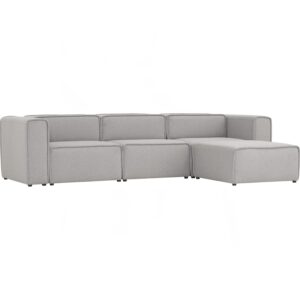 Acura 3 Seater L Shape Sofa Set With Arm Rest & Ottoman