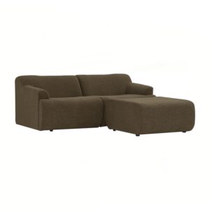 Mazel 2 Seater L Shape Sofa Set - Sepia
