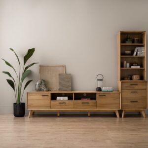 Toronto Bookcase With Toronto Side Table & Toronto 2.0m TV Cabinet