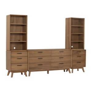 Toronto Bookcase With Toronto Side Table & Toronto 1.55m Dresser